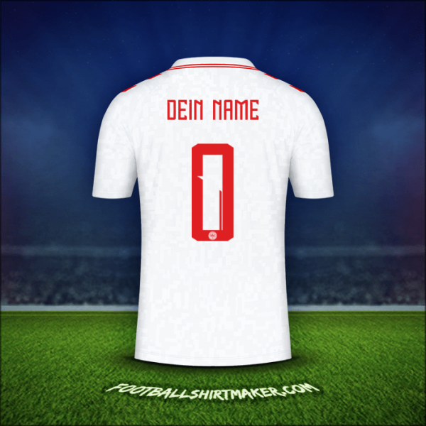 Trikot Dänemark 2024 Auswärts -  dein name - 0