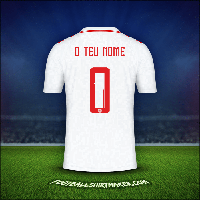 Camisola Dinamarca 2024 Alternativa -  o teu nome - 0