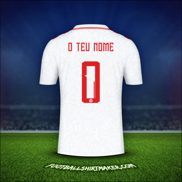 Camisola Dinamarca 2024 Alternativa -  o teu nome - 0