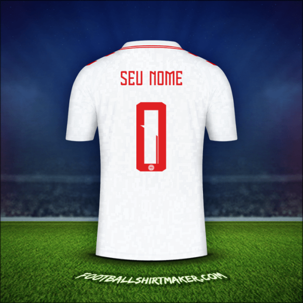 Camisa Dinamarca 2024 Alternativa -  seu nome - 0