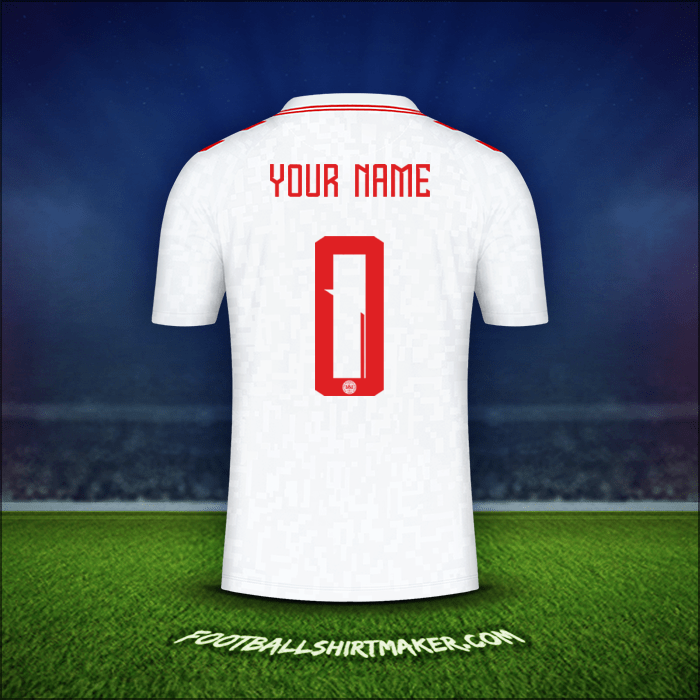 Shirt Denmark 2024 Away -  your name - 0
