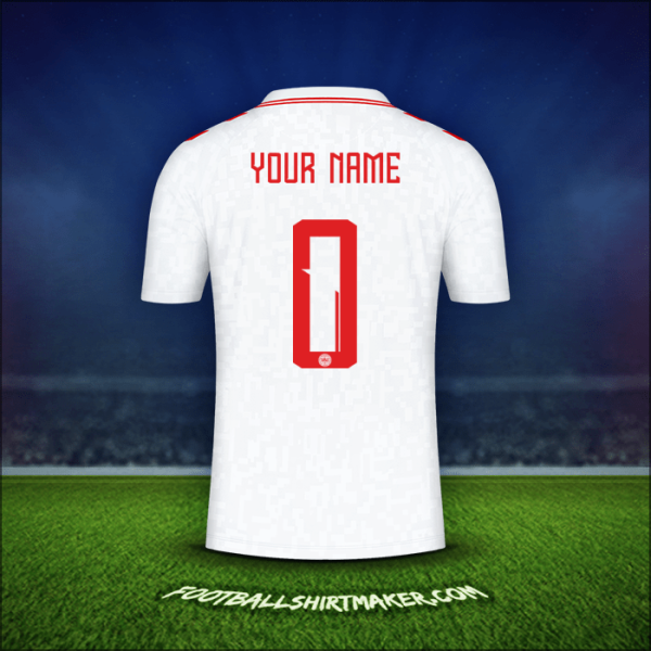 Shirt Denmark 2024 Away -  your name - 0