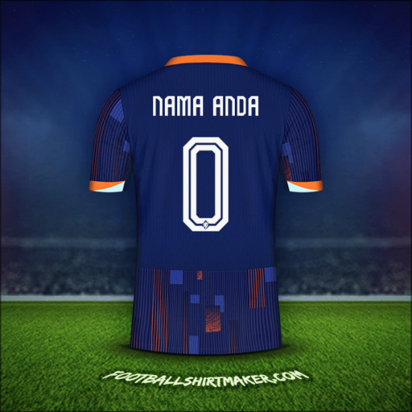 Jersey Belanda 2024 Alternatif -  nama anda - 0