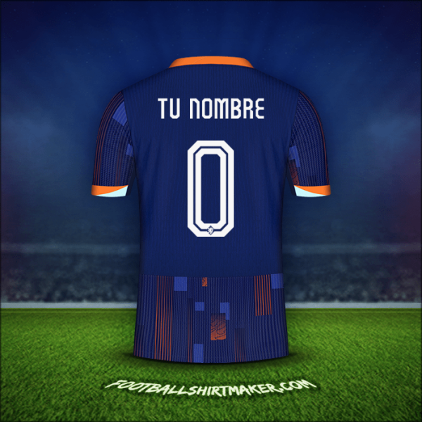 Camiseta Paises Bajos 2024 Visita -  tu nombre - 0
