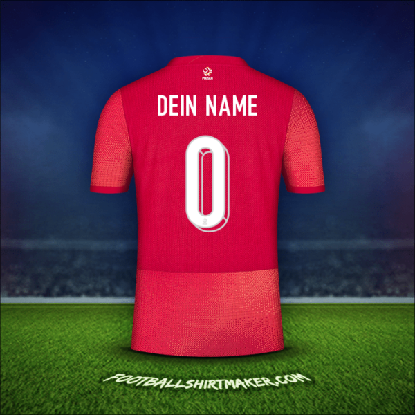 Trikot Polen 2024 Auswärts -  dein name - 0