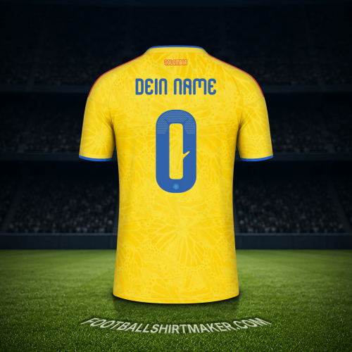 Trikot Kolumbien Weltmeisterschaft 2026 -  dein name - 0