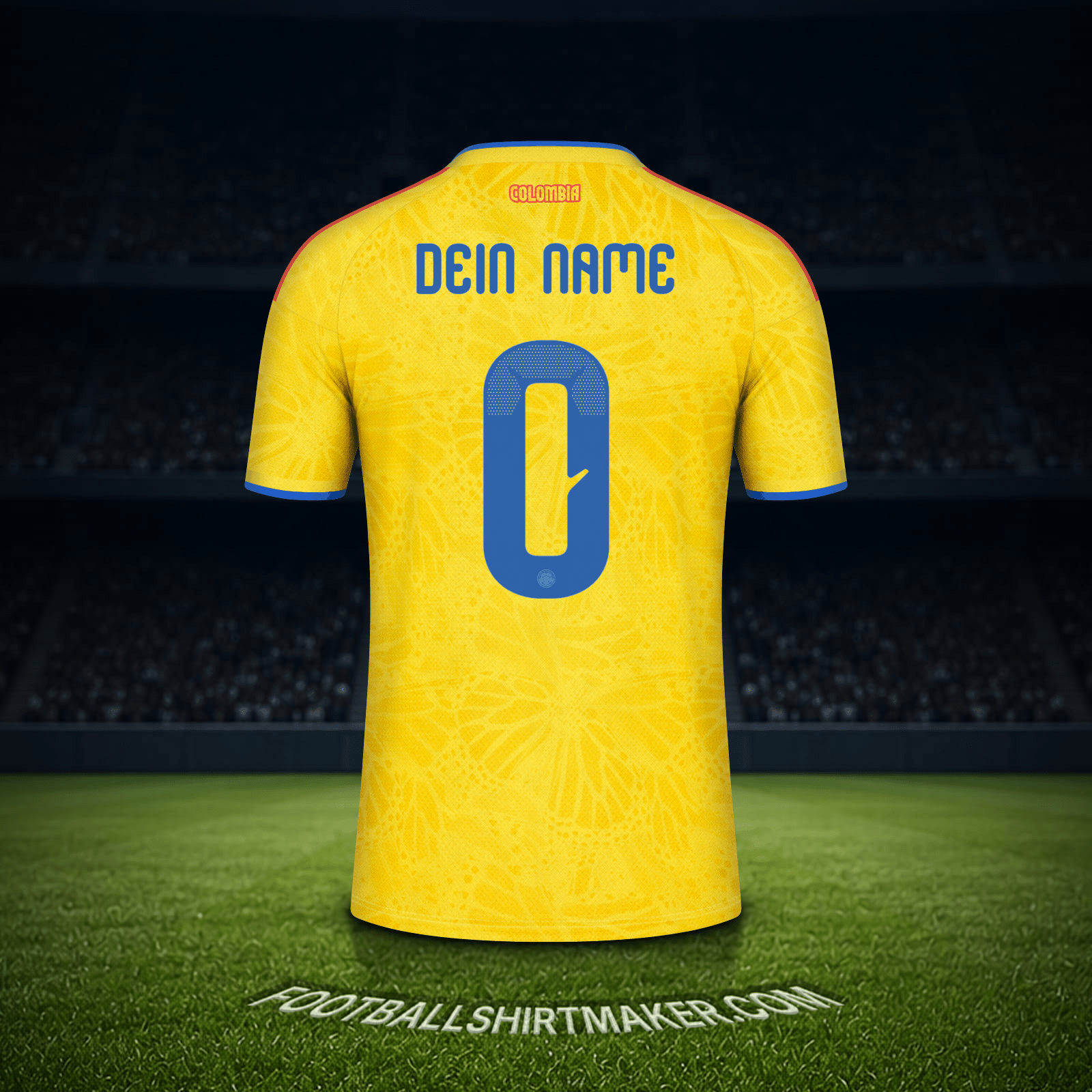 Trikot Kolumbien Weltmeisterschaft 2026 -  dein name - 0