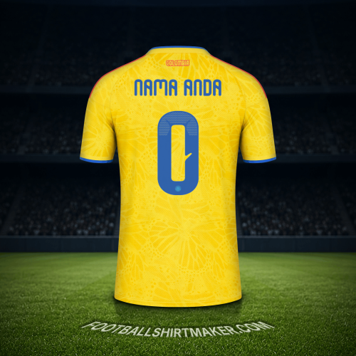 Jersey Kolombia Piala Dunia 2026 -  nama anda - 0