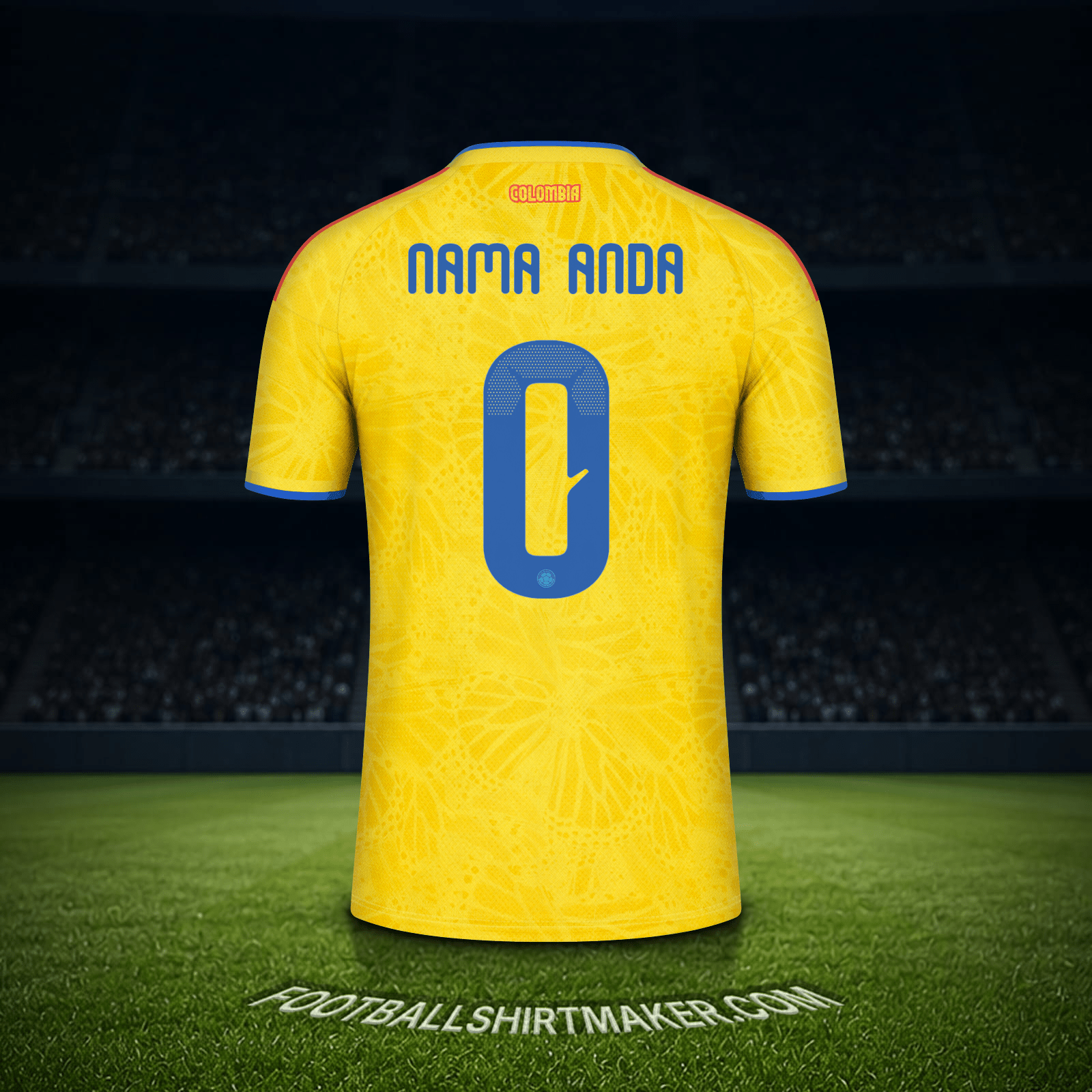 Jersey Kolombia Piala Dunia 2026 -  nama anda - 0