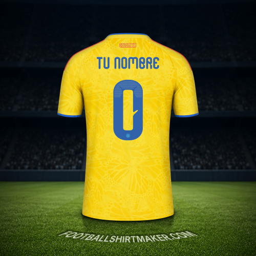 Jersey Colombia Mundial 2026 -  tu nombre - 0