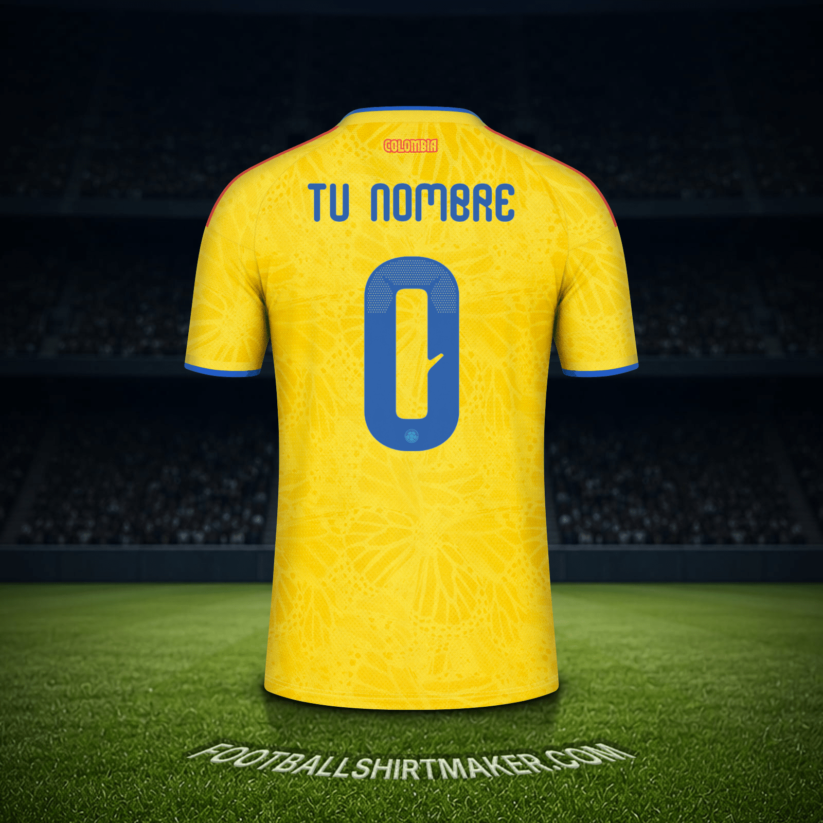 Camiseta Colombia Mundial 2026 -  tu nombre - 0