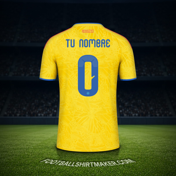 Jersey Colombia Mundial 2026 -  tu nombre - 0