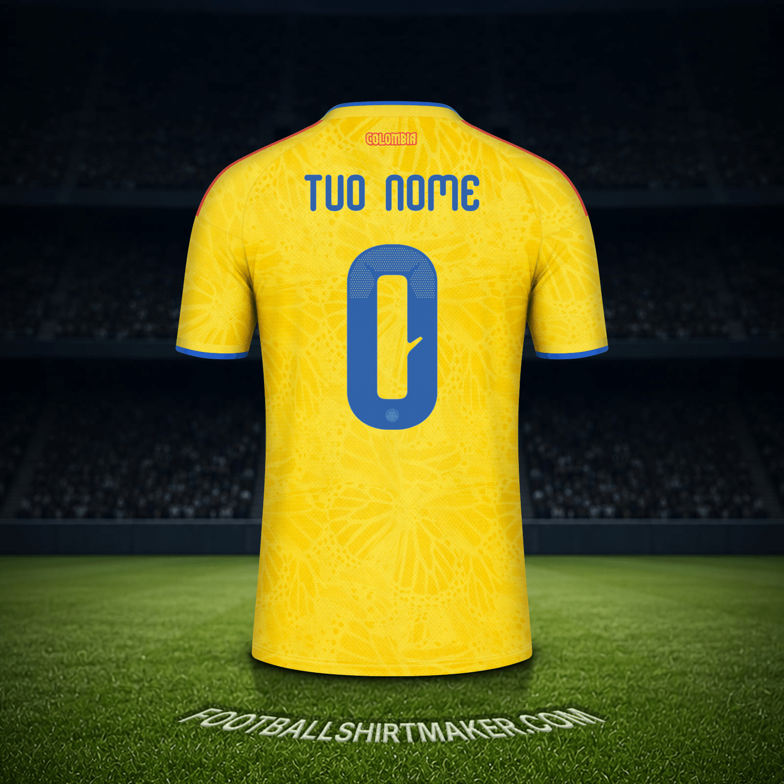 Maglia Colombia Mondiali 2026 -  tuo nome - 0