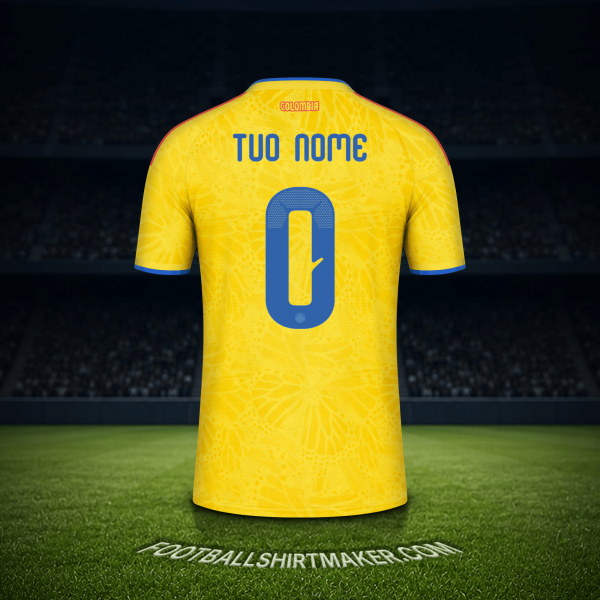 Maglia Colombia Mondiali 2026 -  tuo nome - 0