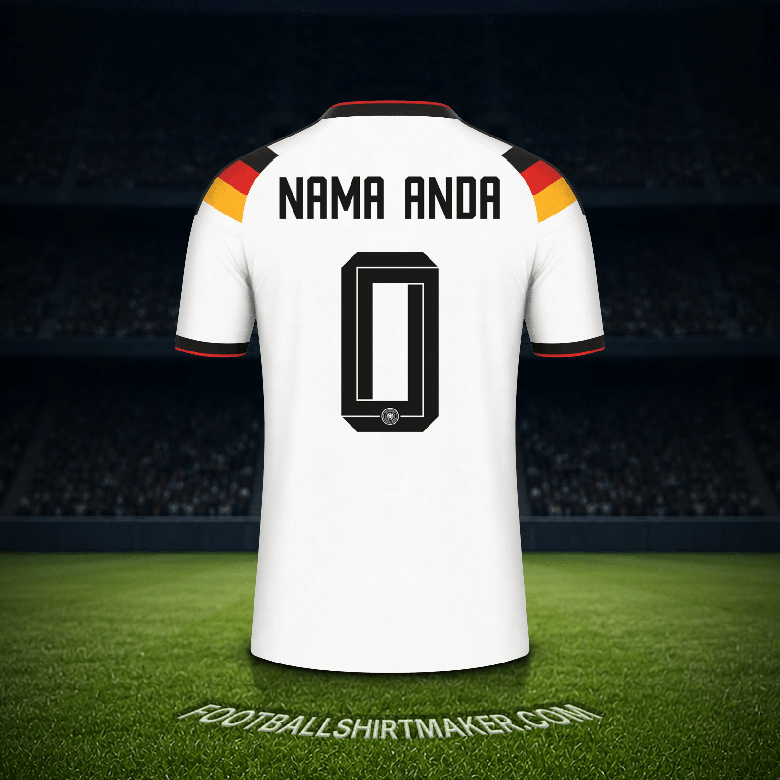 Jersey Jerman Piala Dunia 2026 -  nama anda - 0