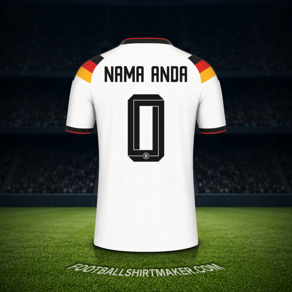 Jersey Jerman Piala Dunia 2026 -  nama anda - 0