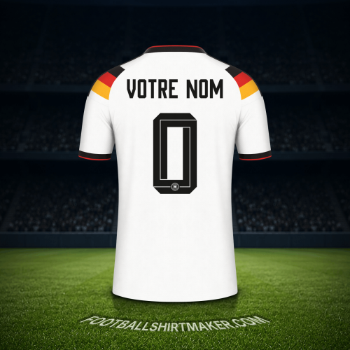 Maillot Allemagne Coupe du monde 2026 -  votre nom - 0