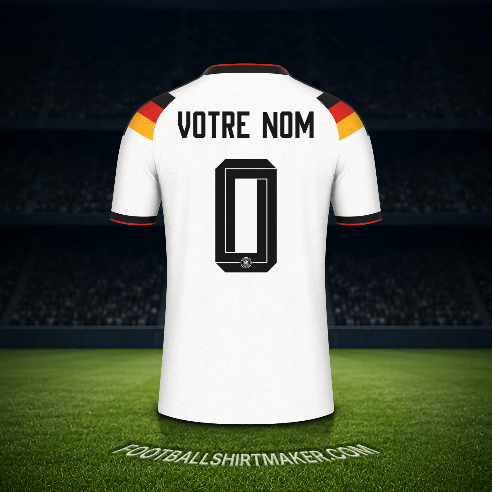 Maillot Allemagne Coupe du monde 2026 -  votre nom - 0