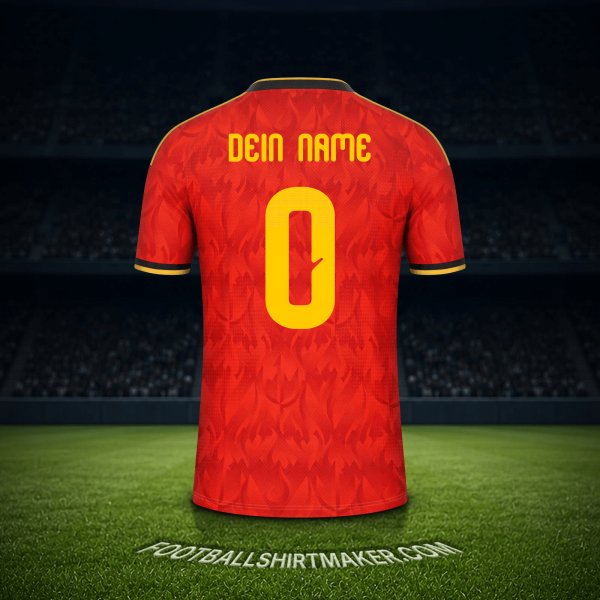 Trikot Belgien Weltmeisterschaft 2026 -  dein name - 0