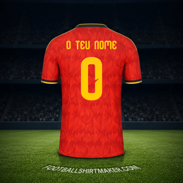 Camisola Bélgica Copa do Mundo 2026 -  o teu nome - 0
