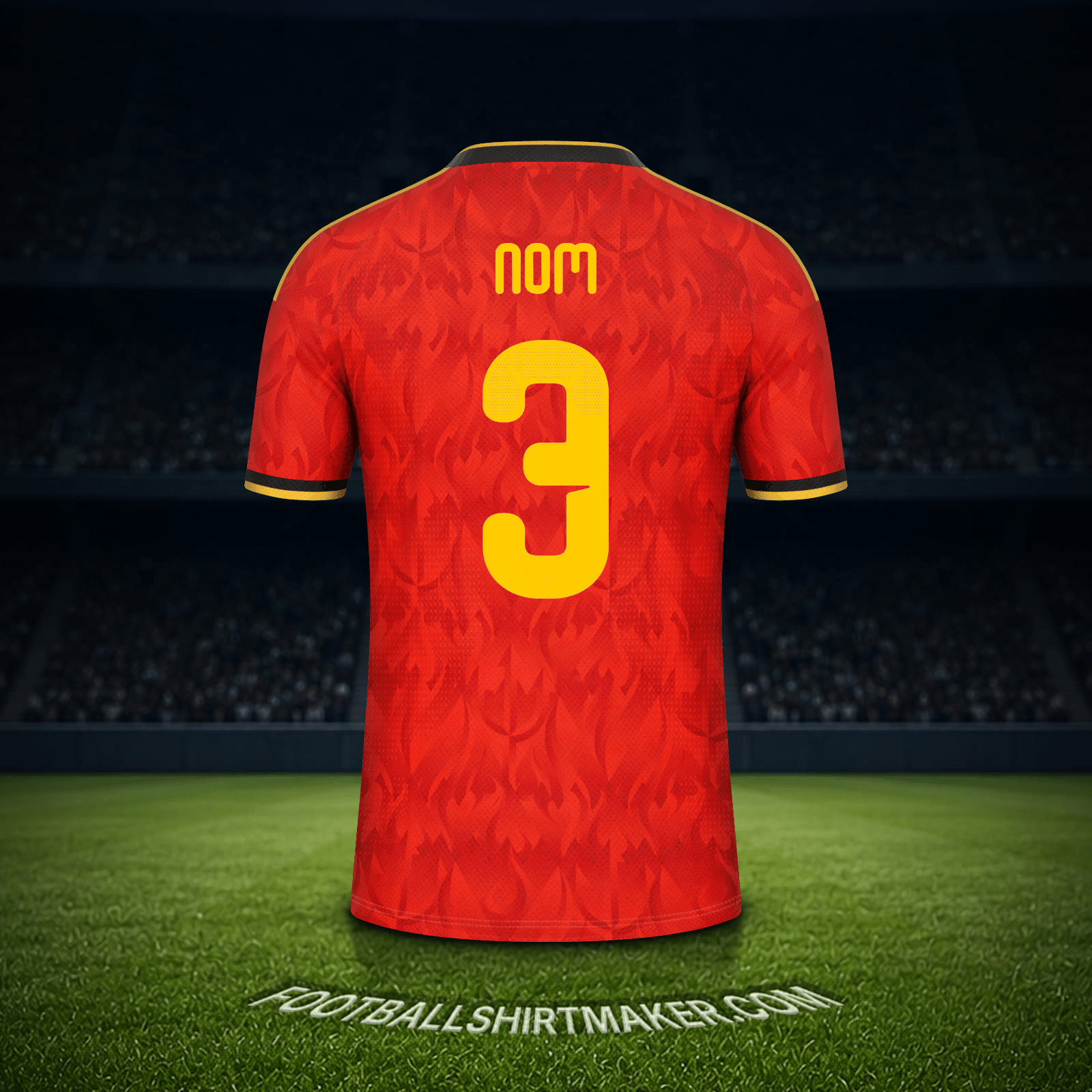 Maillot Belgique Coupe du monde 2026 -  nom - 3