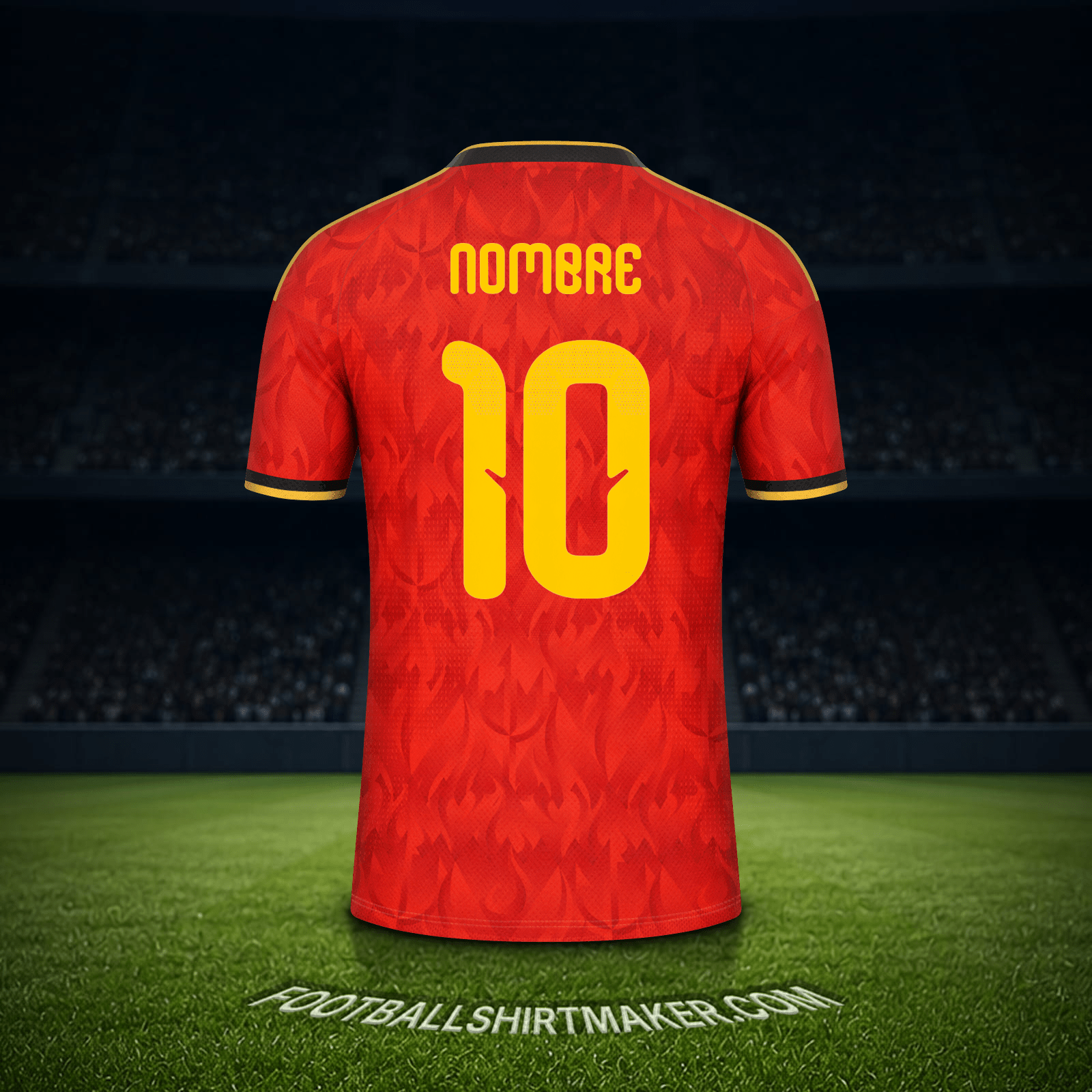 Jersey Belgica Mundial 2026 -  nombre - 10