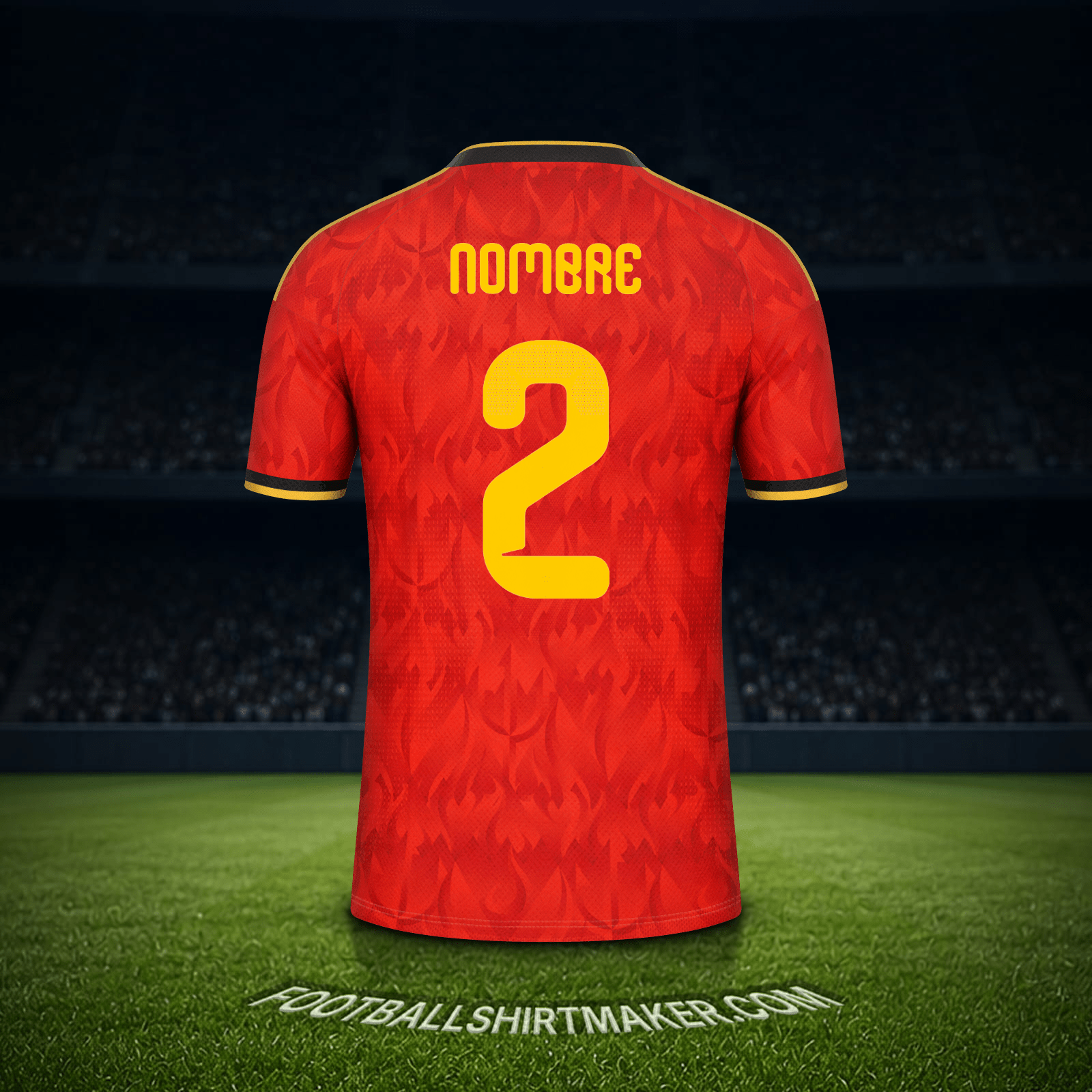 Camiseta Belgica Mundial 2026 -  nombre - 2