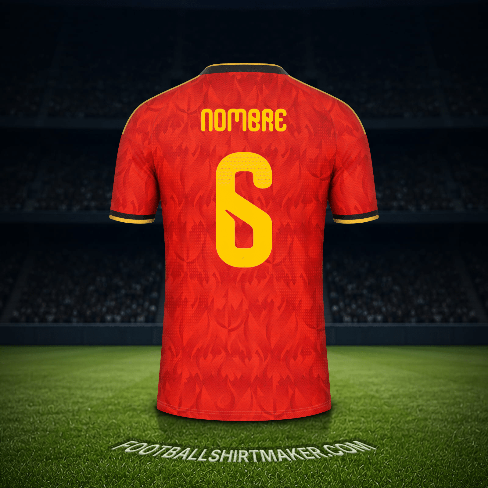 Jersey Belgica Mundial 2026 -  nombre - 6