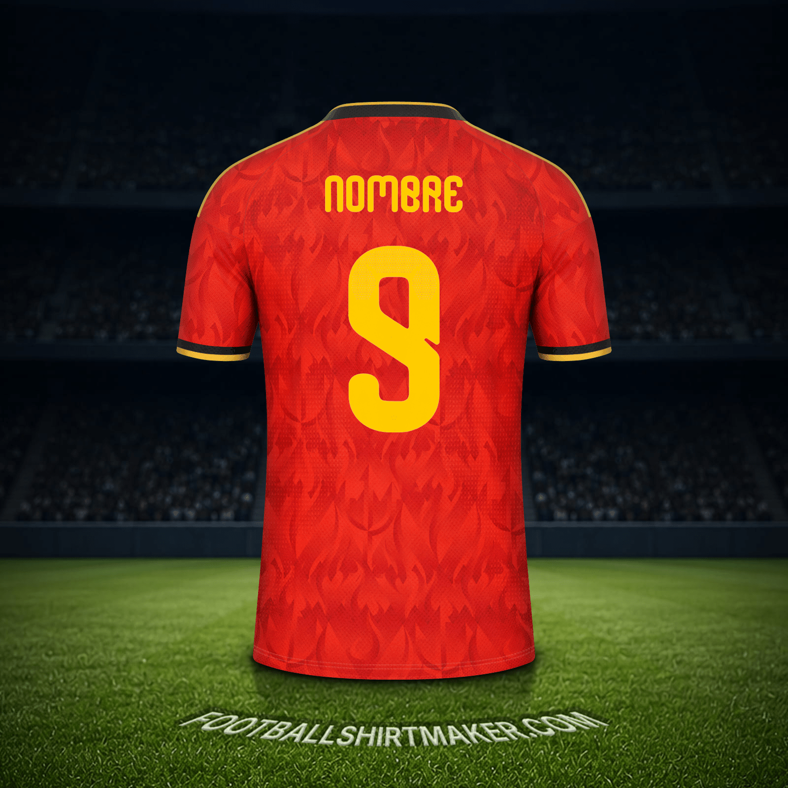 Camiseta Belgica Mundial 2026 -  nombre - 9