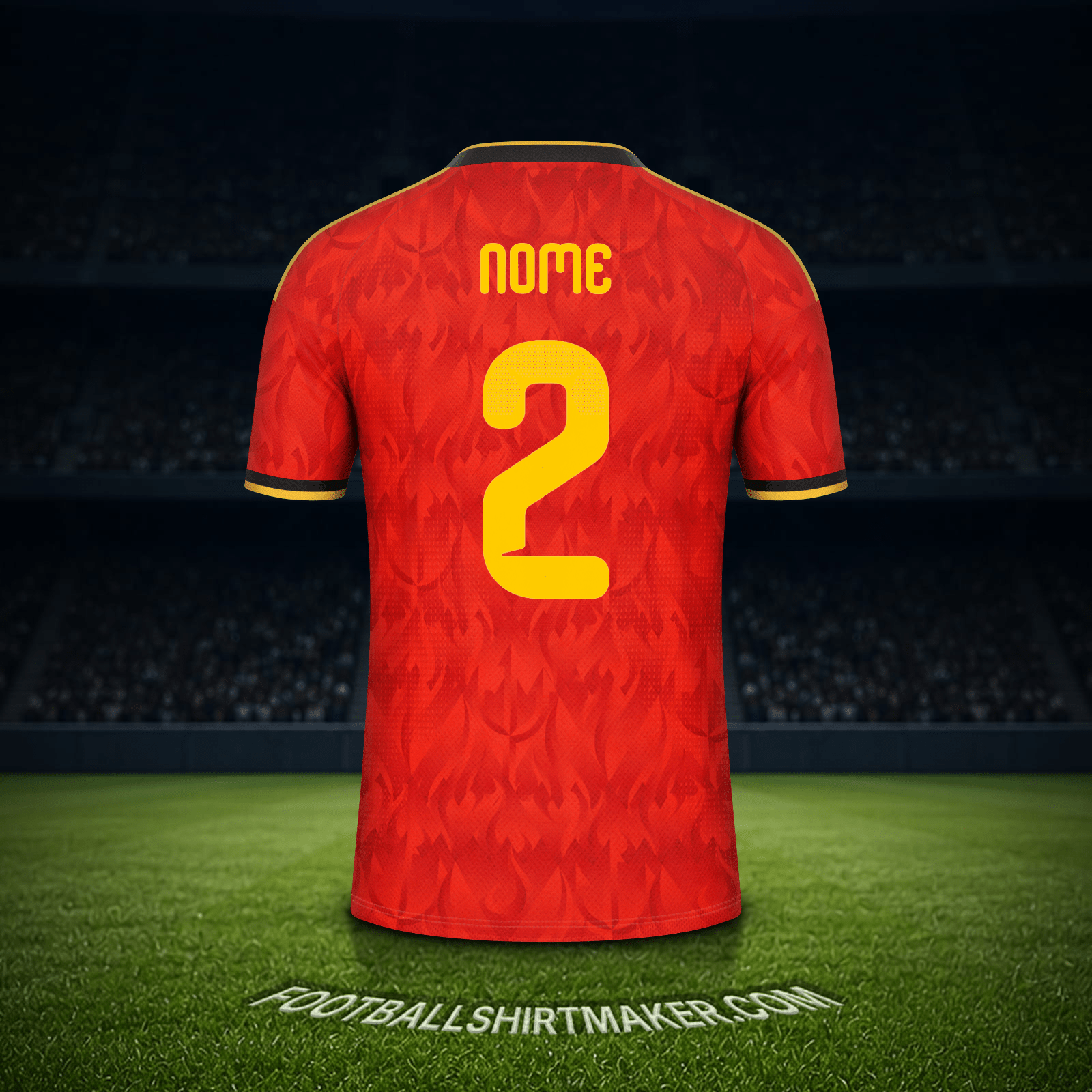 Maglia Belgio Mondiali 2026 -  nome - 2