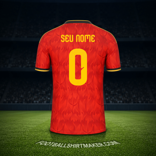 Camisa Bélgica Copa do Mundo 2026 -  seu nome - 0