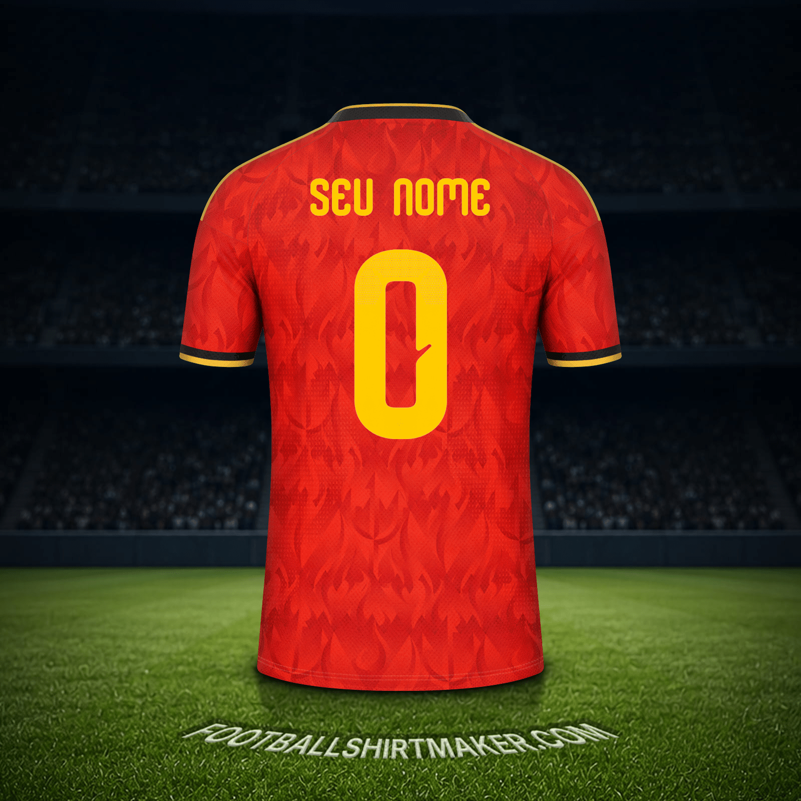 Camisa Bélgica Copa do Mundo 2026 -  seu nome - 0
