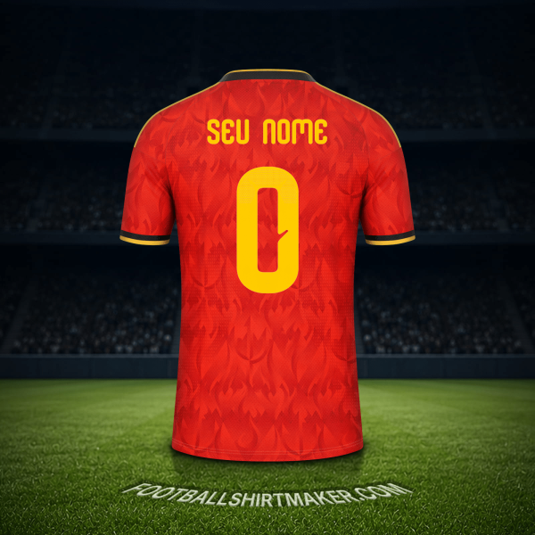 Camisa Bélgica Copa do Mundo 2026 -  seu nome - 0