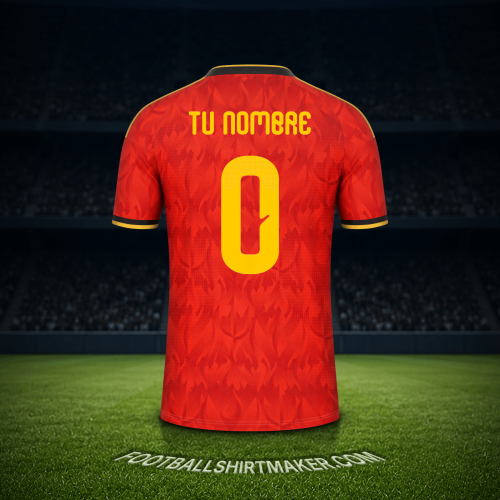 Jersey Belgica Mundial 2026 -  tu nombre - 0