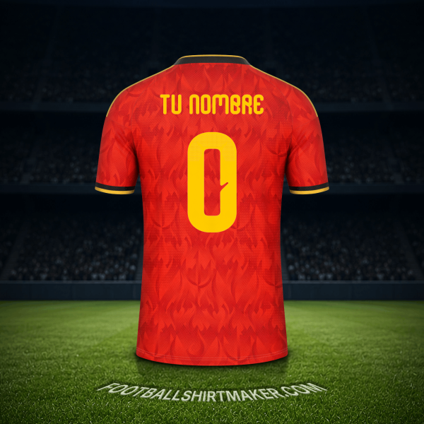 Jersey Belgica Mundial 2026 -  tu nombre - 0