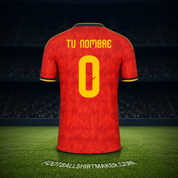 Camiseta Belgica Mundial 2026 -  tu nombre - 0