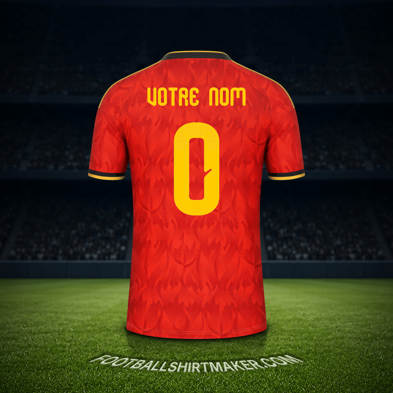 Maillot Belgique Coupe du monde 2026 -  votre nom - 0