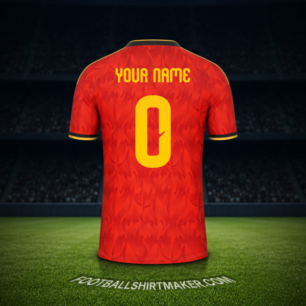 Jersey Belgium World Cup 2026 -  your name - 0