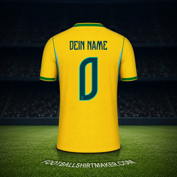 Trikot Brasilien Weltmeisterschaft 2026 -  dein name - 0