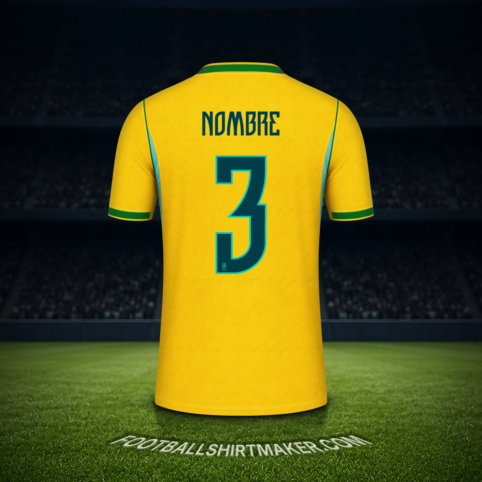 Camiseta Brasil Mundial 2026 -  nombre - 3