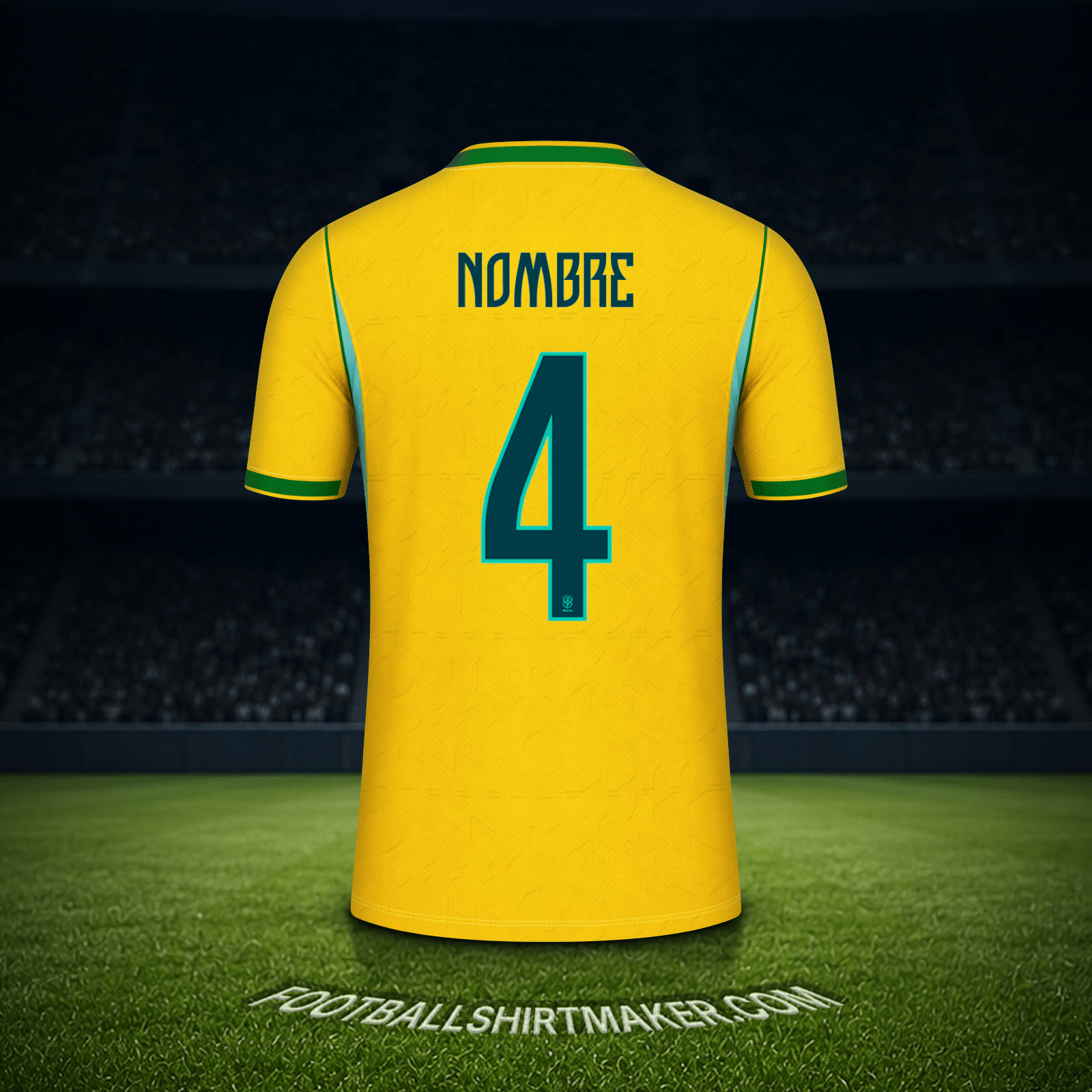 Camiseta Brasil Mundial 2026 -  nombre - 4