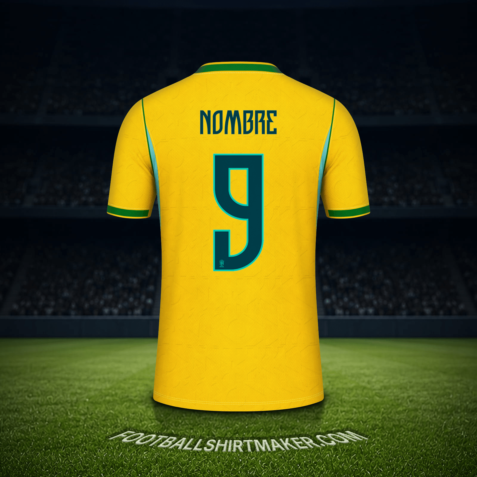Camiseta Brasil Mundial 2026 -  nombre - 9