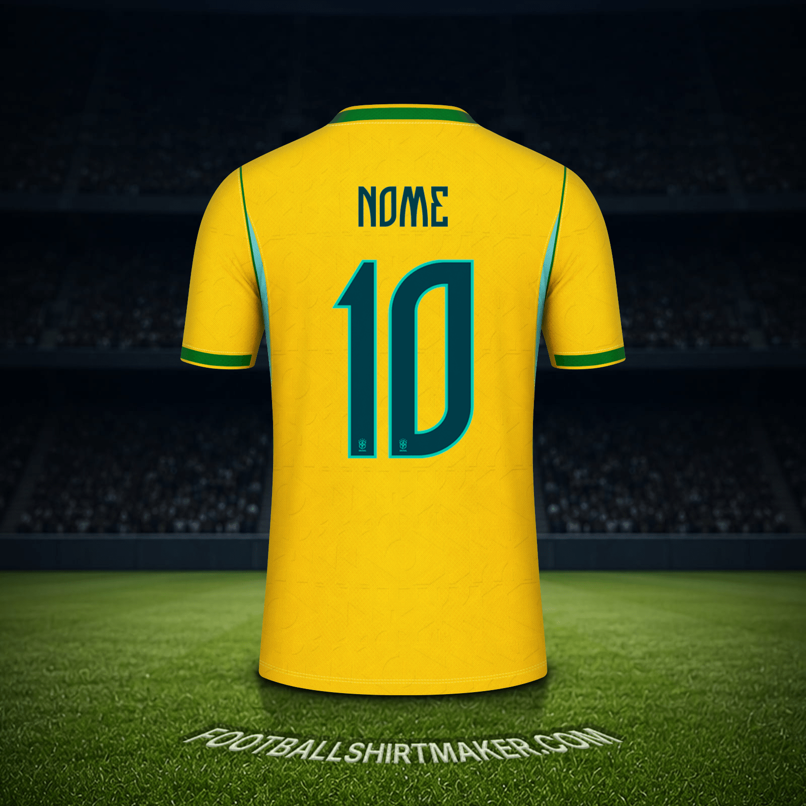 Camisola Brasil Copa do Mundo 2026 -  nome - 10
