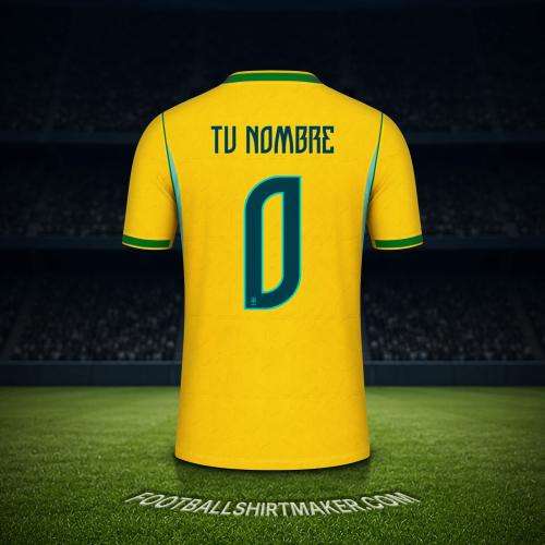 Jersey Brasil Mundial 2026 -  tu nombre - 0