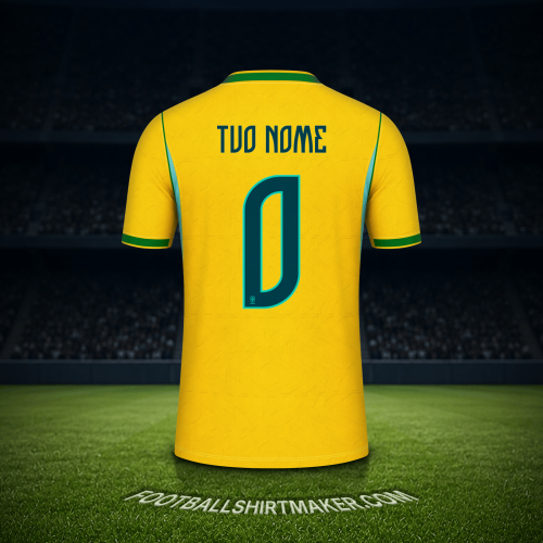 Maglia Brasile Mondiali 2026 -  tuo nome - 0
