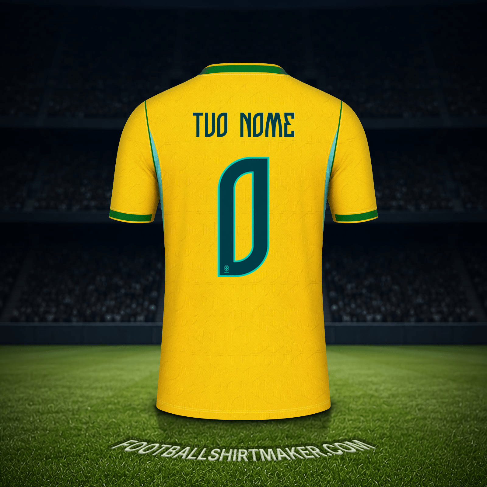 Maglia Brasile Mondiali 2026 -  tuo nome - 0