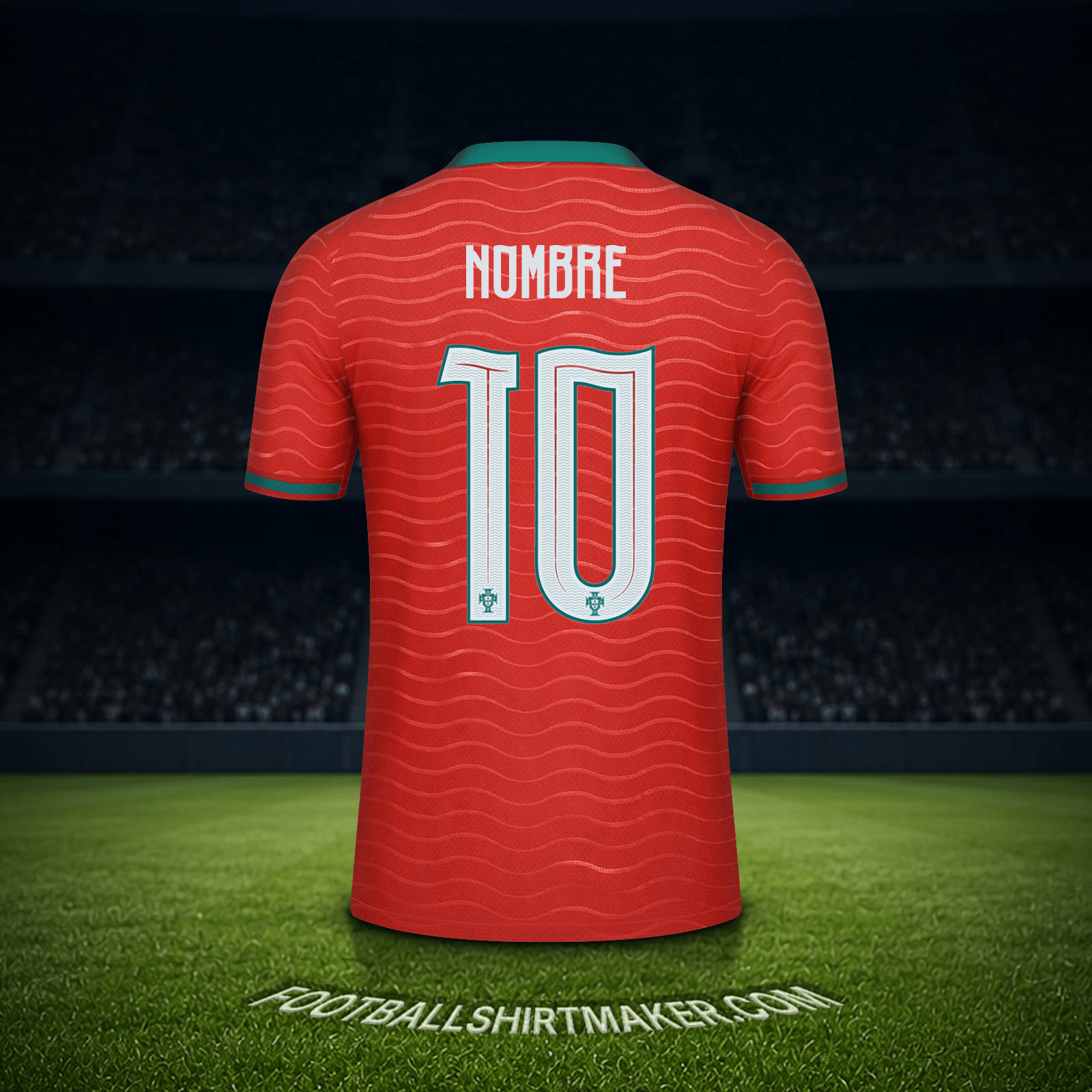 Camiseta Portugal Mundial 2026 -  nombre - 10