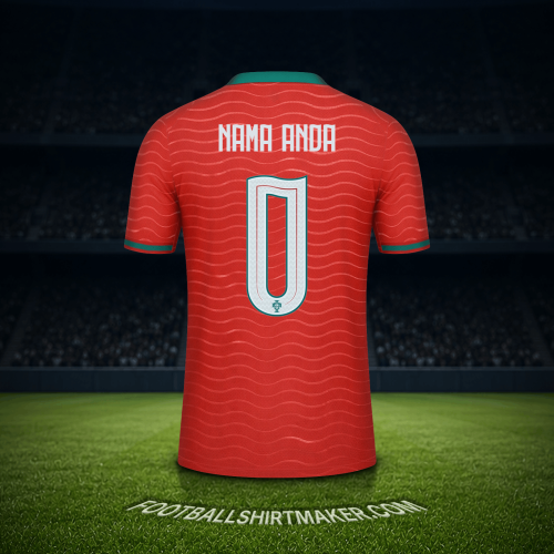 Jersey Portugal Piala Dunia 2026 -  nama anda - 0