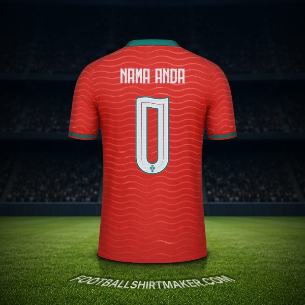 Jersey Portugal Piala Dunia 2026 -  nama anda - 0
