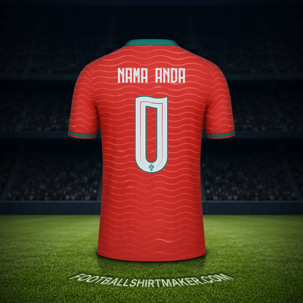 Jersey Portugal Piala Dunia 2026 -  nama anda - 0